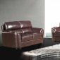 Fiona Sofa in Brown Leather Match w/Optional Items