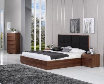 Anthrop Bedroom by Beverly Hills in Walnut w/Optional Casegoods [BHBS-Anthrop Walnut]