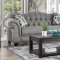 Glynneath Sofa SM5212 in Gray Linen-Like Fabric w/Options