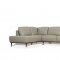 Tampa Sectional Sofa 54975 Airy Green Leather by Mi Piace