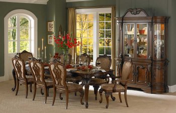 Cromwell 2106 Dining Table by Homelegance in Cherry w/Options [HEDS-2106-112 Cromwell]