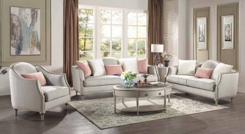 Kasa Sofa LV01499 in Beige Fabric by Acme w/Options [AMS-LV01499 Kasa]