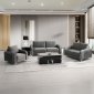 Wenona Sofa & Loveseat LV01710 in Gray Velvet by Acme w/Options