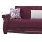 Deluxmark Sofa Bed in Burgundy Fabric by Casamode w/Options