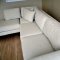 Twill Fabric Sectional Sofa with Metal Legs