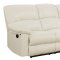 U99270-WH Motion Sofa in White PU by Global w/Options