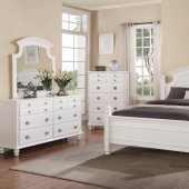 B273 Bedroom in White w/Optional Casegoods