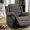 Millville Reclining Sofa CM6173GY in Gray Fabric w/Options