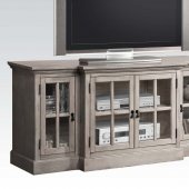 91180 Julian TV Stand in Salvage Gray by Acme