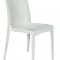 Weave Set of 4 Indoor/Outdoor Chairs MC19W in White - LeisureMod