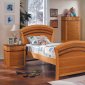 Natural Oak Finish Children's Modern Bedroom Set