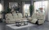 Shola Power Motion Sofa 9848GY-3PWH in Gray by Homelegance