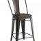 Lahrer 122097 5Pc Bar Table & Metal Chairs Set by Coaster