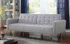 505616 Sofa Bed in Light Grey Wooven Fabric by Coaster