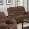 51025 Bailey Motion Sofa in Dark Brown Fabric by Acme w/Options