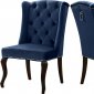 Suri Dining Chair 772 Set of 2 Navy Velvet Fabric by Meridian