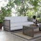 Aura Outdoor Patio Sofa 2923 in Gray & White by Modway w/Options