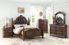 F9431 5Pc Bedroom Set in Dark Brown by Poundex w/Options