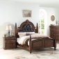 F9431 5Pc Bedroom Set in Dark Brown by Poundex w/Options