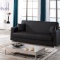 Tempo Sofa Bed in Brown Leatherette by Casamode