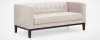 Cream Chenille Modern Roxbury Sofa & Loveseat w/Options