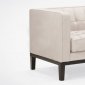 Cream Chenille Modern Roxbury Sofa & Loveseat w/Options