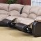 Beige Fabric Modern Reclining Sectional Sofa w/Optional Chair