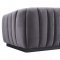 Arno Sofa TOV-S167 in Grey Velvet Fabric by TOV Furniture