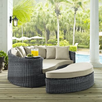 Summon Outdoor Patio Daybed EEI-1993 Choice of Color - Modway [MWOUT-EEI-1993-Summon]