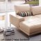 Urban Sectional Sofa in Taupe Leather by Beverly Hills