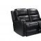 Cortana Power Motion Sofa & Loveseat Set Black by Leather Italia