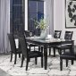 Allura 7Pc Dining Set 1916BK in Black by Homelegance w/Options