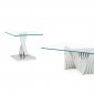 T2056 Coffee Table & 2 End Tables Set by Global in Chrome