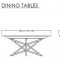 Nora Dining Table in Brushed Matt Walnut by ESF w/Options