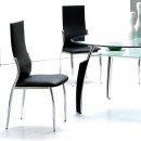 Choice of Black or Mahogany Modern 5Pc Dinette Set