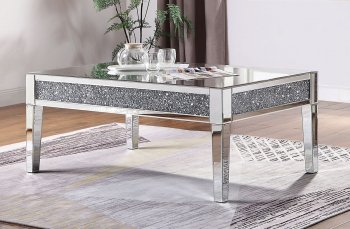 Noralie Coffee Table 81415 in Mirror by Acme w/Options [AMCT-81415-Noralie]