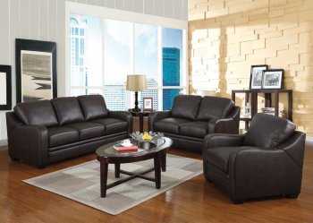 50720 Acker Sofa in Brown Bonded Leather Match by Acme w/Options [AMS-50720 Acker]