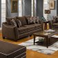 Java Fabric Modern Sofa & Loveseat Set w/White Lines & Options