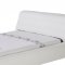 Zello Bed in White Leather Match by Whiteline Imports