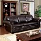 Benedict Sofa CM6311 in Dark Brown Leatherette w/Options