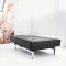 Splitback Sofa Bed in Black w/Steel Legs by Innovation