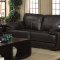 Zenon Sofa & Loveseat 551101 in Dark Brown Leatherette - Coaster