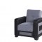 Elit Form Sectional Sofa Bed Gray Fabric by Casamode w/Options