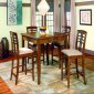 Walnut Finish Counter Height Dinette