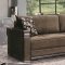 Albany Sofa Bed in Brown Fabric by Empire w/Options