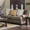 Augustina Sofa SM5164 in Light Brown Woven Fabric w/Options