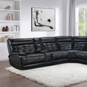 Hewitt Power Motion Sectional Sofa 609610PP Black - Coaster