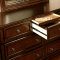 Northville Bedroom CM7683 in Dark Cherry w/Footboard Drawers