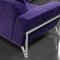 Purple Microfiber Modern 3PC Italian Living Room Set