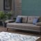 Ornella Vena Gray Sofa Bed in Fabric by Bellona w/Options